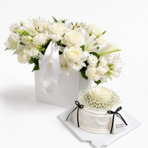 باکس گل و کیک روز پرستار